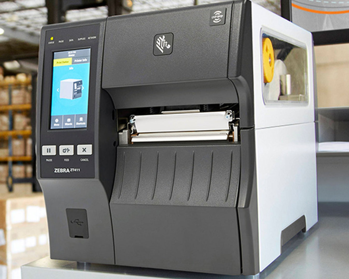 Zebra ZT411 203 DPI Industrial Ethernet & USB Thermal Label Printer ZT41142‑T010000Z