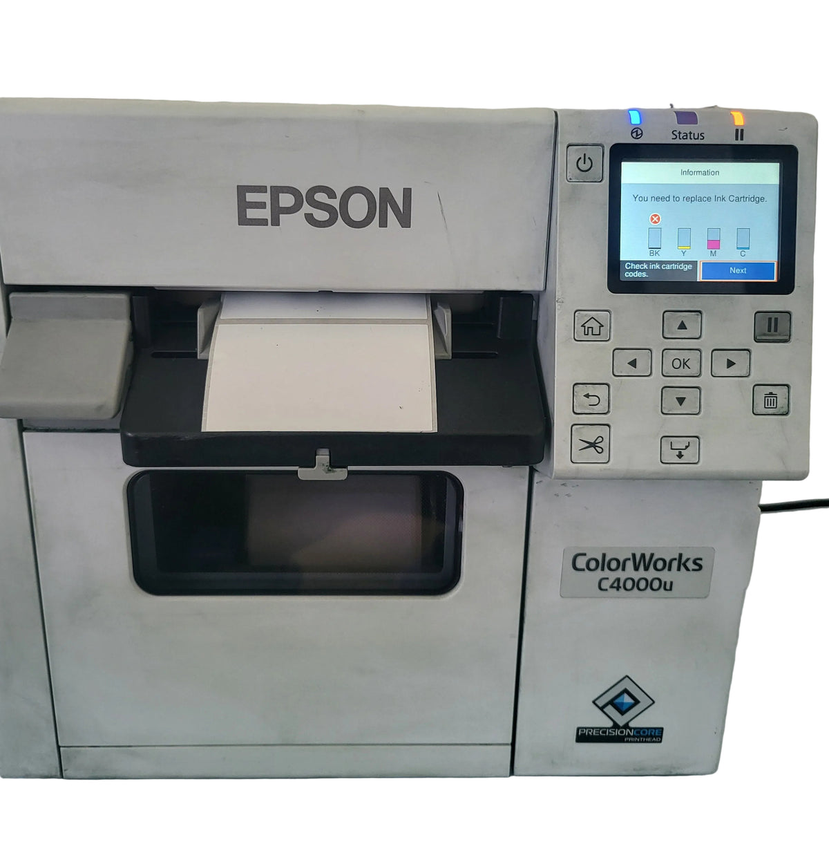 Epson ColorWorks C4000u Glossy Label Printer – Tested Working, Ink-Stained