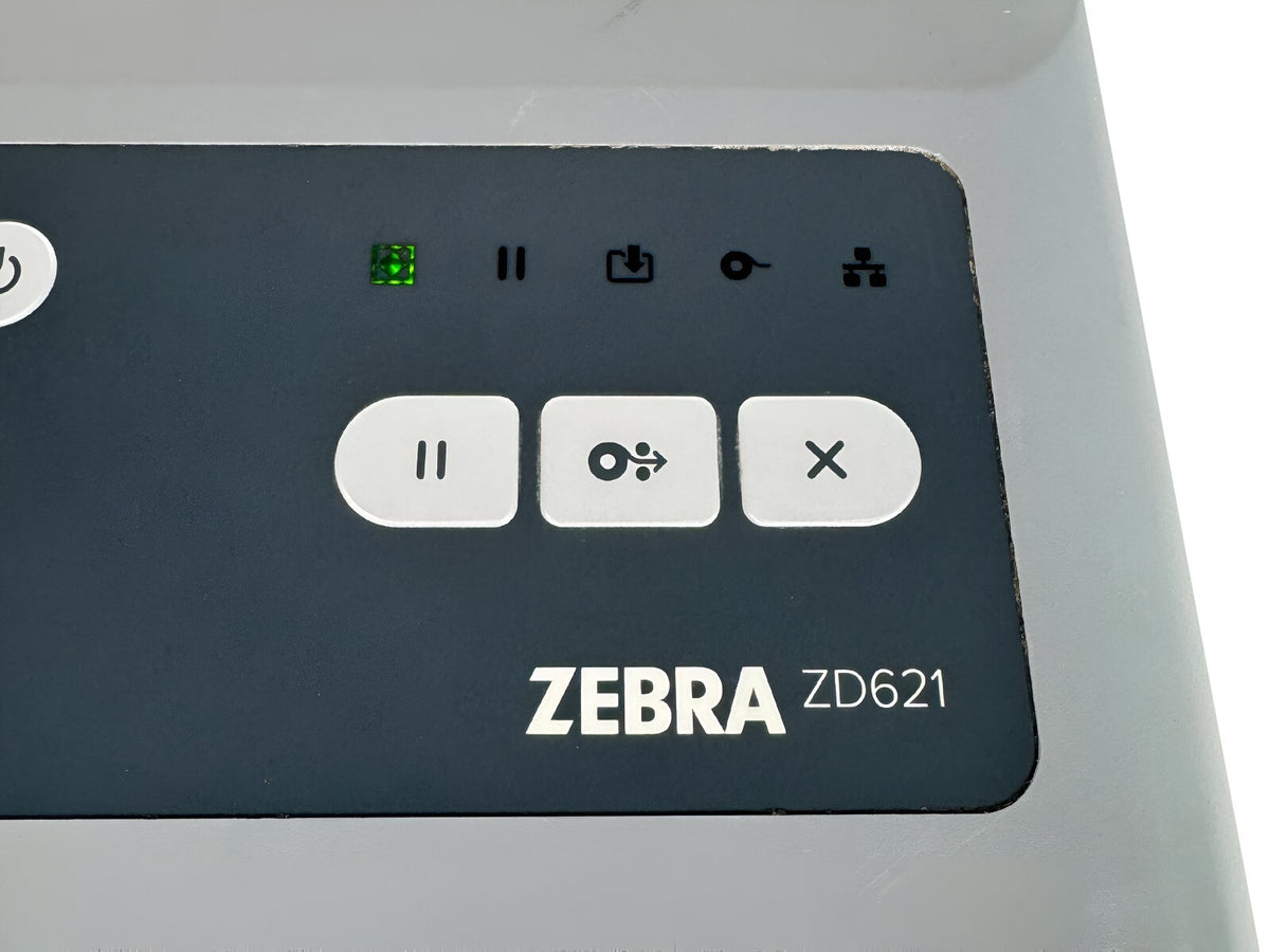 Zebra ZD621 Thermal Transfer Label Printer 300 dpi Cutter USB Ethernet Bluetooth