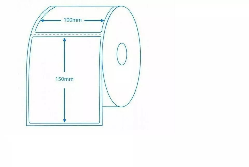 4x6" 100x150mm Direct Thermal Labels 250/roll Zebra Toshiba Citizen