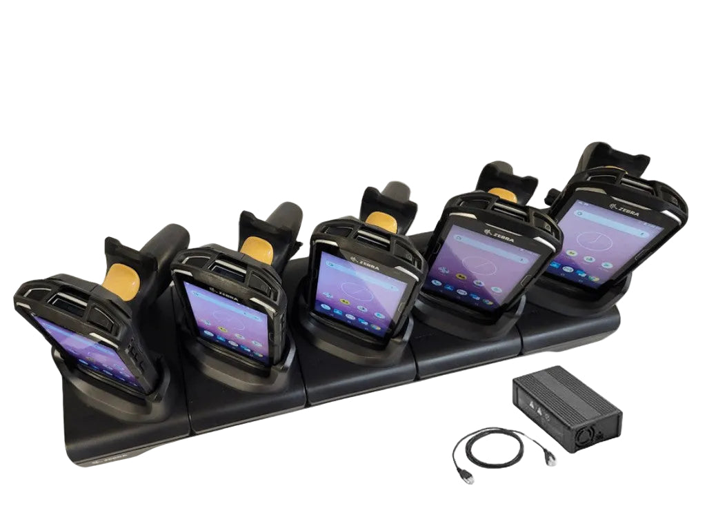 Zebra TC56 1D and 2D Android barcode scanners – five-device warehouse bundle